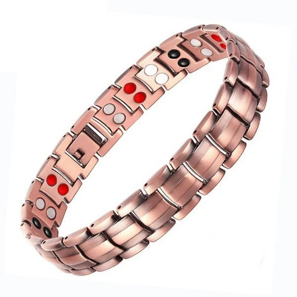 Men Copper Magnetic Therapy Bracelet for Arthritis Pain Relief