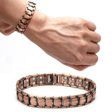 Men Copper Magnetic Therapy Bracelet for Arthritis Pain Relief