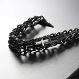 Men's Cross Stainless Steel Bracelet