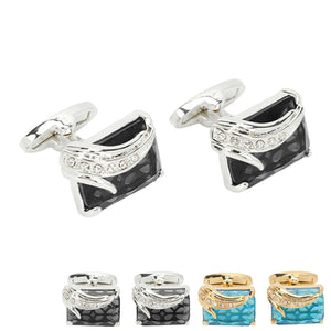 Tuxedo Cufflinks Metal Electroplating for Suits Shirts Business Wedding