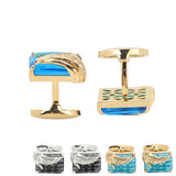 Tuxedo Cufflinks Metal Electroplating for Suits Shirts Business Wedding
