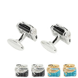 Tuxedo Cufflinks Metal Electroplating for Suits Shirts Business Wedding