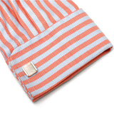 Square Light Shell Cufflinks Silver Gold Formal Dress Shirt Wedding