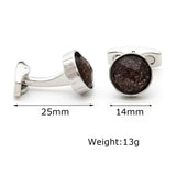 Men Cufflinks XK22S066 Round Formal Business Cuff Links