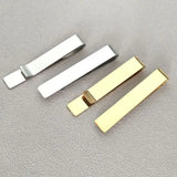 Stainless Steel Round Cufflinks & Tie Clip Set for Men