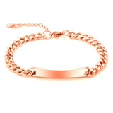 Men's ID Bar Bracelet Stainless Steel Valentine Gift