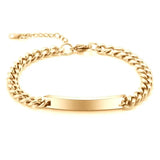 Men's ID Bar Bracelet Stainless Steel Valentine Gift