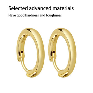 Men Earring Clip Stylish Solid Non-piercing Ear Cuff Gift Accessory