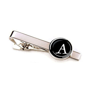 Men 26 Alphabet Letters Tie Clips Personality Name Letters Jewelry