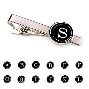 Men 26 Alphabet Letters Tie Clips Personality Name Letters Jewelry