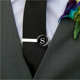 Men 26 Alphabet Letters Tie Clips Personality Name Letters Jewelry