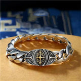 Men's Cuban Chain Copper Bracelet Punk Style Gift
