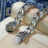 Men's Cuban Chain Copper Bracelet Punk Style Gift