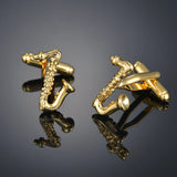 Men's Musical Note Cufflinks Piano Bass Gemelos Bouton