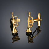 Men's Musical Note Cufflinks Piano Bass Gemelos Bouton