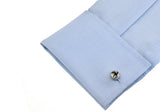 Men Metal Knot Ball Cuff Links Silver Copper Wholesale&retail