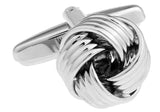 Men Metal Knot Ball Cuff Links Silver Copper Wholesale&retail