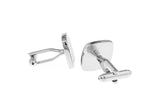 Men's Enamel Square Check Cuff Links Copper Material