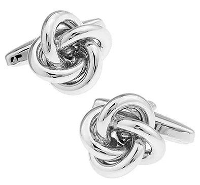 Metal Knot Ball Cuff Links Silver Copper Wholesale