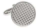 Men Gift Silver Colour Business Style Cuff Links