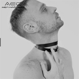 Men Harness Sissy BDSM Gay Neck Leather Fetish Body Bondage Cage