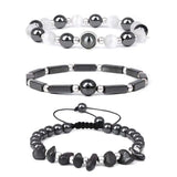 Hematite Beads Bracelet Set for Women