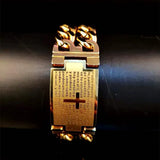 Men Hip hop cross jesus pendant with stainless steel cross bracelet