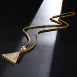 Men's Hiphop Eye of God Symbol Necklace Pendant