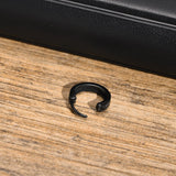 Men Hoop Earrings Gothic Infinity S Texture Huggies Stainless Steel Ear Jewelry