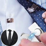 Men Invisible Tie Clip Magnetic Anti-wrinkle Buckle Necktie Collar Holder