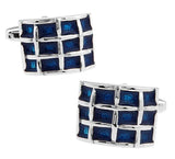 Men's Copper Check Enamel Cufflinks Wholesale&retail