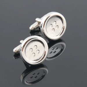 Classical Button Cufflinks Wholesale Silver Copper Men Gift