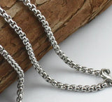 3mm 18-30in Supre Lord Men Stainless Steel Necklace Chain