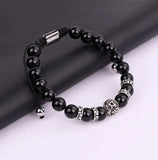 Tiger Eye Stone Wrap Bracelet with Charms
