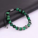 Tiger Eye Stone Wrap Bracelet with Charms