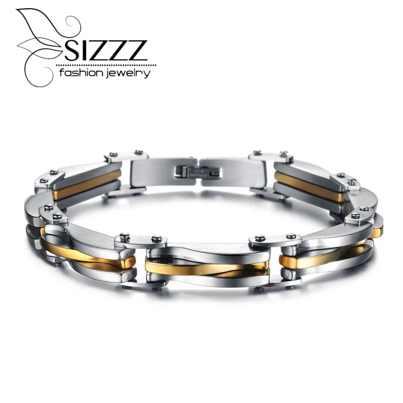 Men's Punk Rock Steel Bracelet