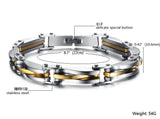 Men's Punk Rock Steel Bracelet