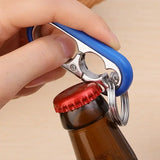 Men Keychain Hook Stainless Steel Buckle Carabiner Climbing Tool Double Ring