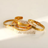 Men & Women Leather Bracelet Set with Natural Stone Hand Bracelets