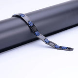 Men Magnetic Bracelet Stainless Steel Bangle Carbon Fiber Wrist Band