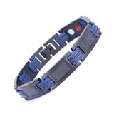 Men Magnetic Bracelet Stainless Steel Bangle Carbon Fiber Wrist Band