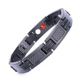 Men Magnetic Bracelet Stainless Steel Bangle Carbon Fiber Wrist Band