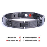 Men Magnetic Bracelet Stainless Steel Bangle Carbon Fiber Wrist Band