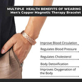 Men Copper Magnetic Bracelet for Joint Pain Relief