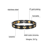 Men Weight Loss Therapy Bracelet Zircon Chain Jewelry Gift