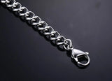 Men's Stainless Steel Medical Alert ID Bracelet