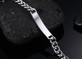 Men's Stainless Steel Medical Alert ID Bracelet