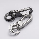Metal Car Key Chain Holder with Two Rings