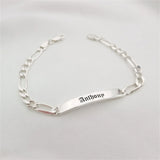 Personalized Engraved Name Bracelet Chain Jewelry Gift
