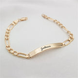 Personalized Engraved Name Bracelet Chain Jewelry Gift